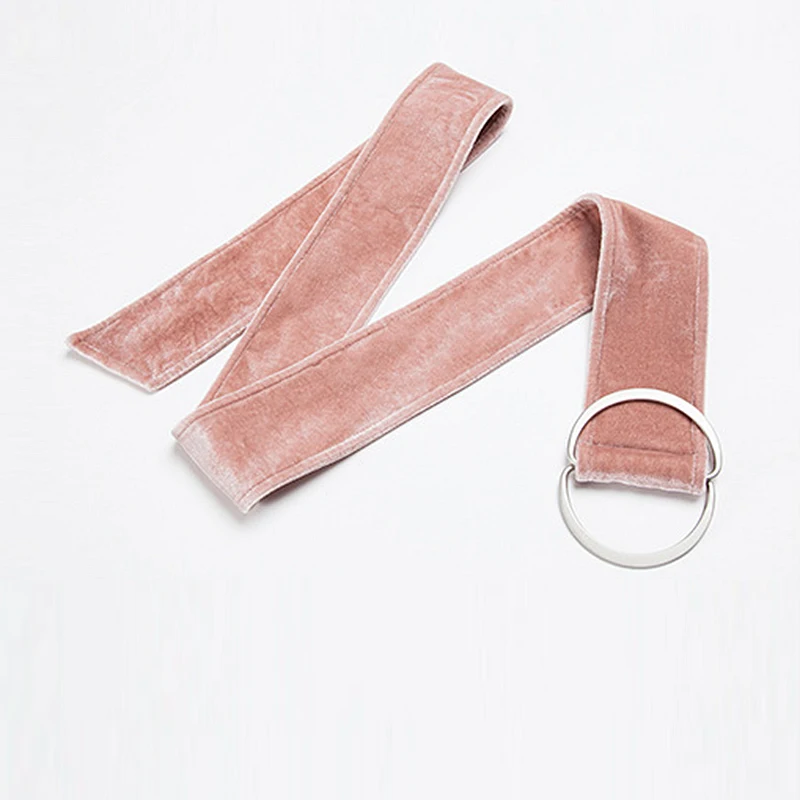 Женские велюровые брюки длинные с высокой талией и карманами из смесового шелка