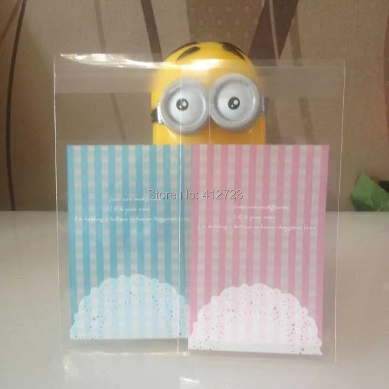 Контактный полосой Прекрасный целлофановый бисквит печенье хлебобулочных мешок