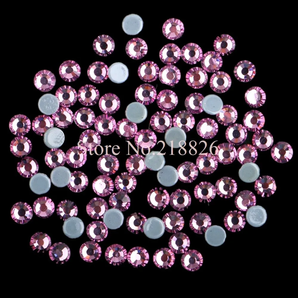 AAAAA роскошные стразы горячей фиксации светильник лые аметисты SS6 SS10 SS16 SS20 SS30