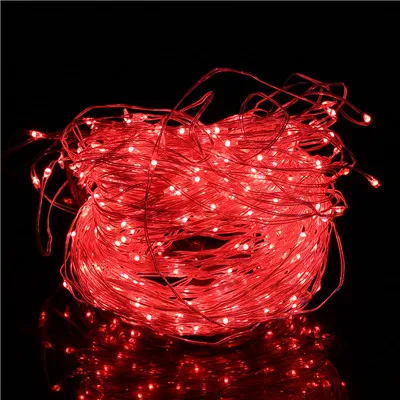 Red Light Рождественских светодио дный Строка сказочных огней светодио дный Медный провод Звездное свет строка Indoor Открытый гирлянды guirlande светодио дный для Рождества - Испускаемый цвет: Red Light
