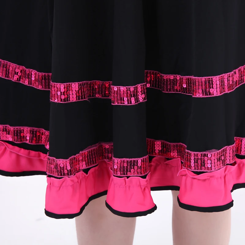 Юбка женская для бальных танцев Современная сценическая юбка вальса танго