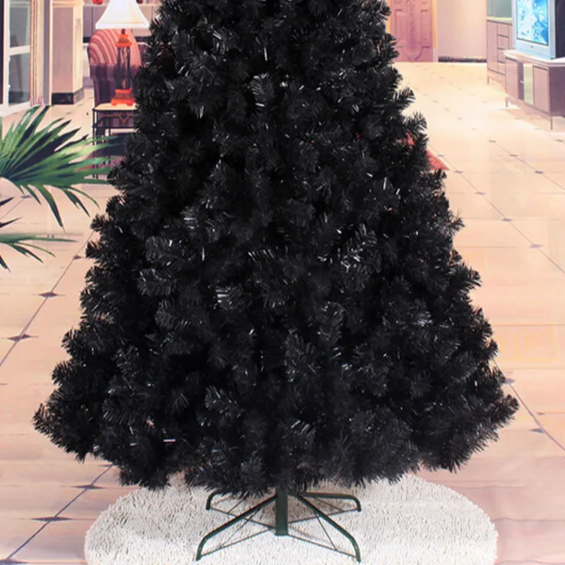 4 размера подвесные украшения снежинки Декор черная Рождественская елка набор