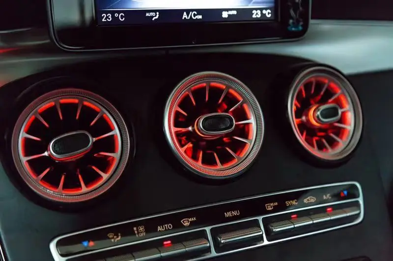 C Класс w205 GLC Класс Вентиляционное Отверстие окружающие огни для GLC260 C200L C63 GLC63 интерьерные атмосферные огни