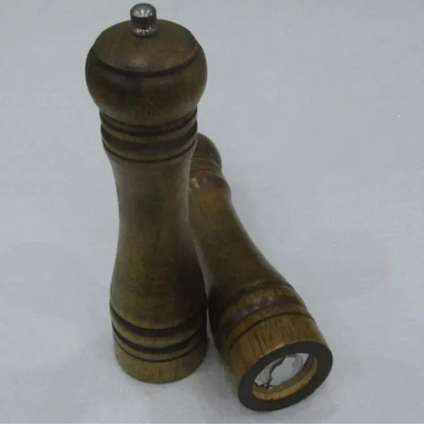 8inch 1 шт. Профессиональный деревянный 5/8/10-дюймовая шпилька дубовые мельница для перца ручная мельница для перца Кухня гаджеты - Цвет: 8inch