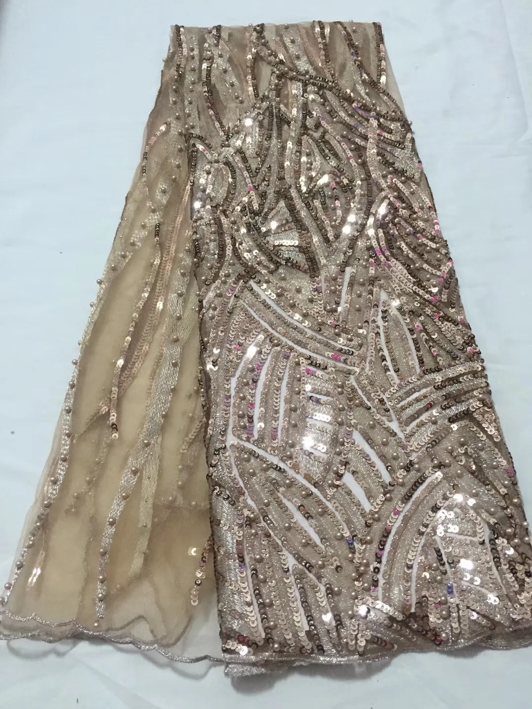 African Lace Fabric 2018 High Quality Swiss Cotton Asoebi african latest Royal Blue Fabrics For Wedding | Дом и сад