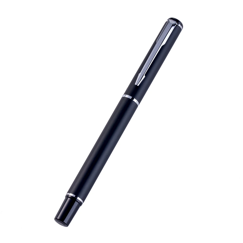 Silver matte black 1 шт. Новая металлическая шариковая ручка, гелевая ручка, школьные принадлежности, офисные подарки, деловая ручка - Цвет: Silver matte black