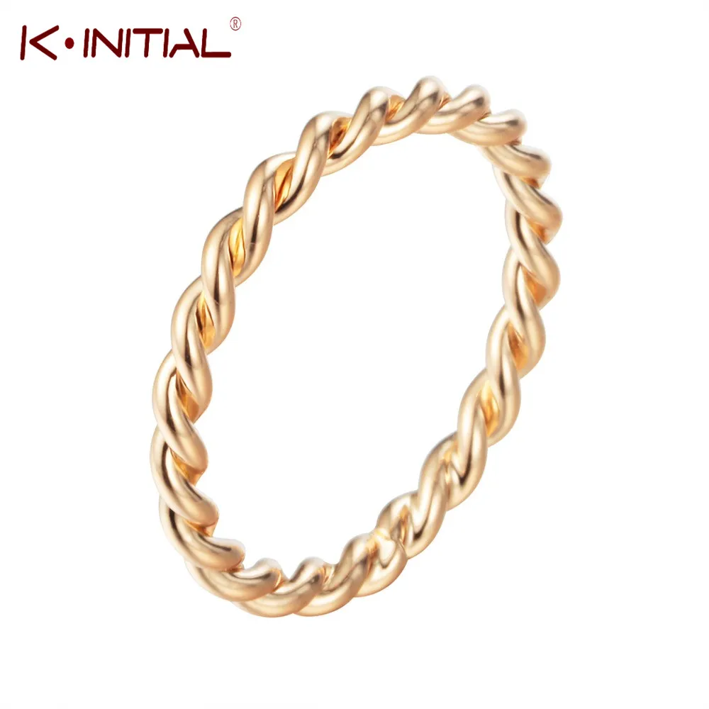 Женское кольцо с крестом Kinitial Золотое закручивающимся кольцом на кончик пальца - Фото №1