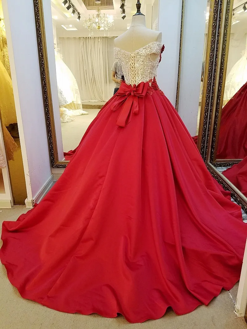 Красное платье Длинные вечерние платья Longue Femme Soiree Сатиновые Бальные платья с бисером арабские вечерние платья Длинные Реальные фотографии