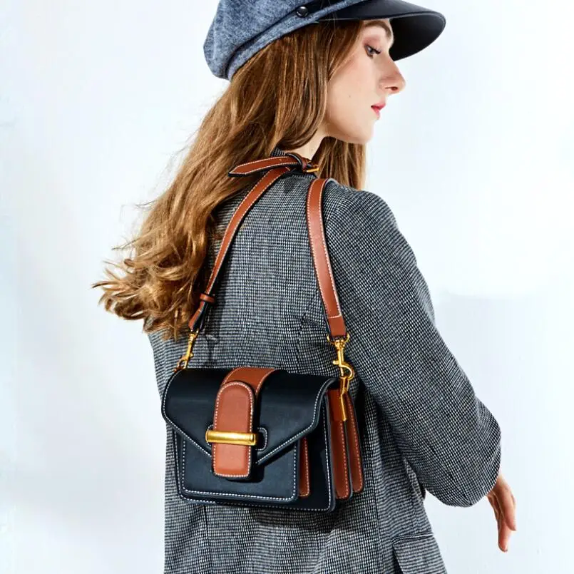 

FoxTail & Lily Genuine Leather Small Shoulder Crossbody Bag Elegant Ladies Messenger Bags Luxury Designer Handbags High Quality