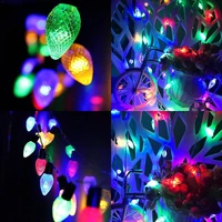 led pine cone flashing christmas lights string lights party beautiful decorative lighting battery self provided