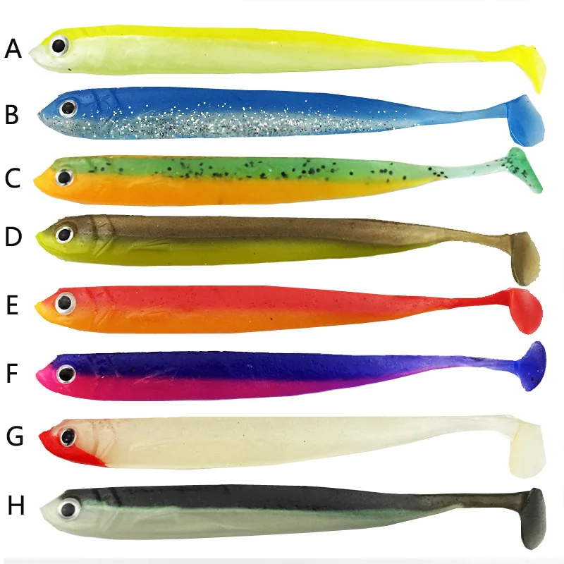 Мягкая приманка джиг головная 3 шт./лот ручная работа мягкая рыболовная Т хвост