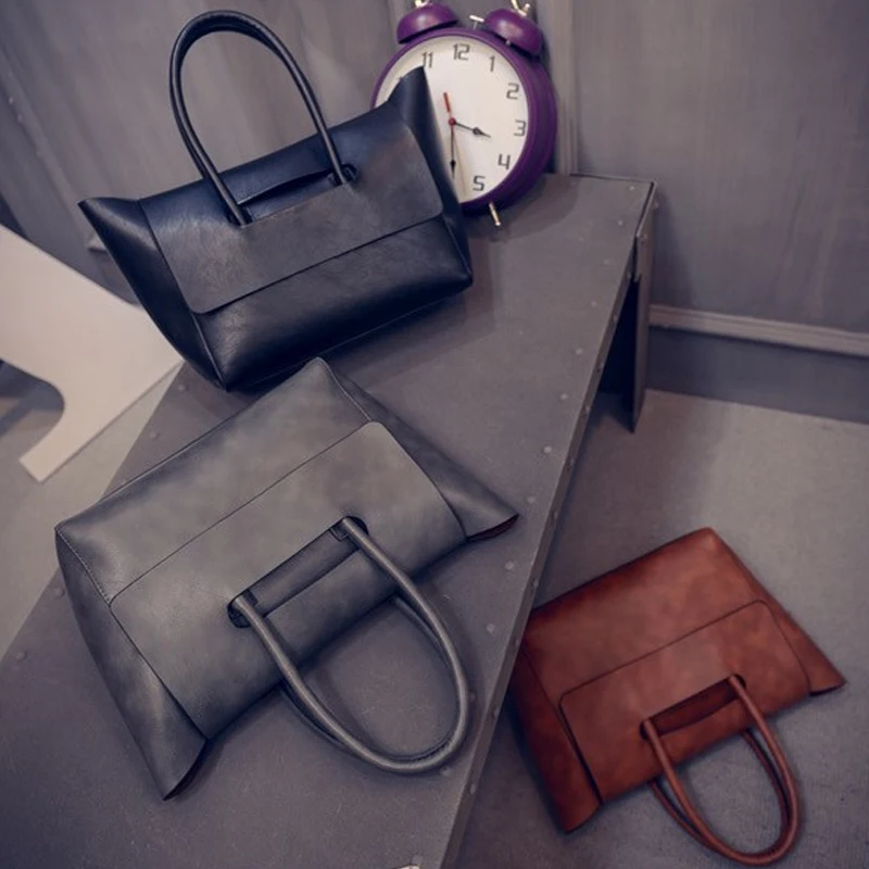 2018 модные роскошные кожаные Сумки Весна Повседневное Для женщин мешок большой