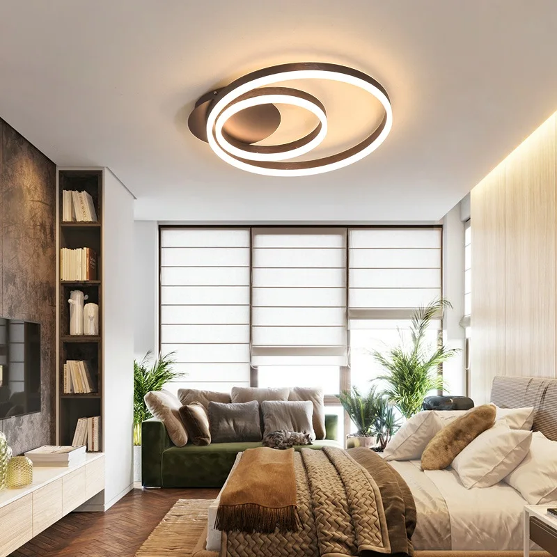 Постмодерн светодиодный светильник с 1/2 кольцами/кольцом потолочные лампы для