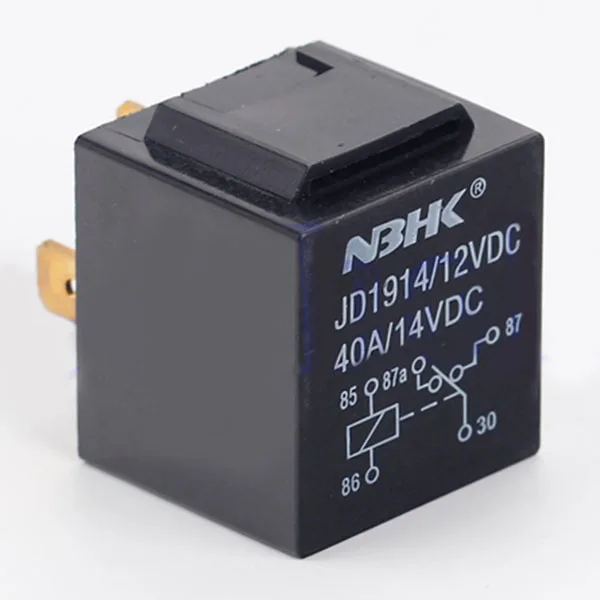 Новое реле SPST 12 В + проводное гнездо автомобильной сигнализации 40 А высокого