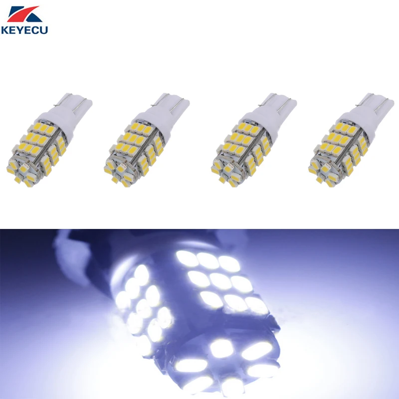 

KEYECU 4PCS White T10 194 168 1206 42SMD Back Backup Reverse Trunk Interior LED Light Bulbs DC 12V