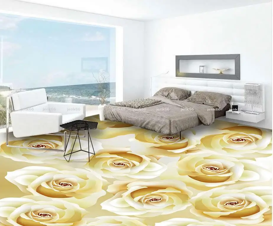 Фото обои для пола 3d стереоскопический ПВХ водонепроницаемый пол самоклеящийся