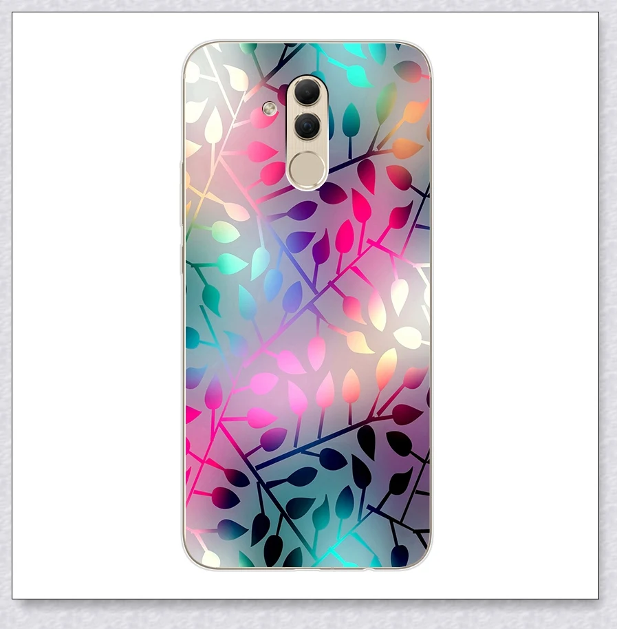 flower Для huawei mate 20 lite Мягкий силиконовый чехол s 6,3 'роскошный чехол из ТПУ с принтом задняя крышка для huawei mate 20 mate 20 lite Fundas Coque - Цвет: flower