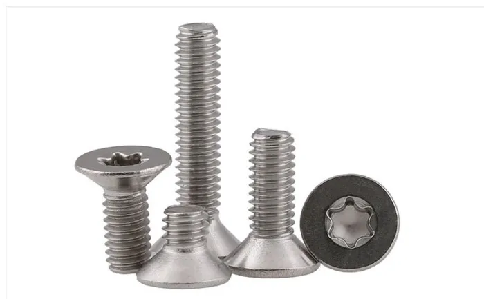 10-50 шт. плоский torx Винт M1.6 M2 M2.5 M3 M4 M5 ISO14581 нержавеющая сталь потайная головка torx Винт плоский шестилепестковый станок винты
