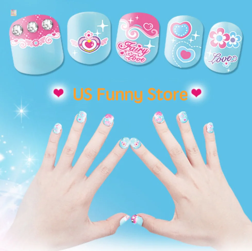 Kawaii набор наклеек для дизайна ногтей Набор детей детские игрушки ручной работы