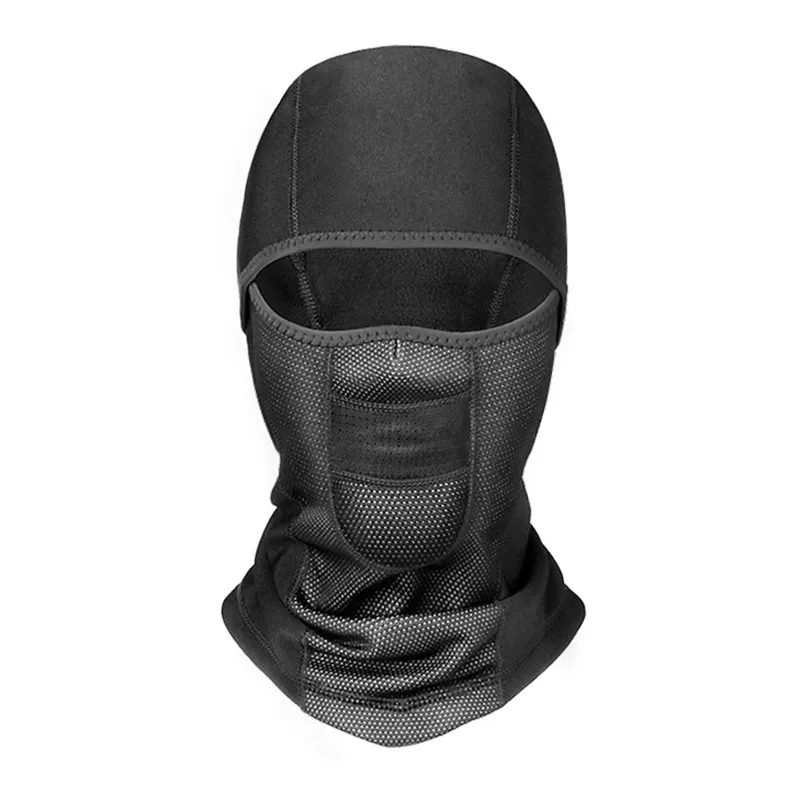 MK050 Black Мотоциклетная маска для лица, новая Балаклава, зимняя мотоциклетная маска для лица, лыжная ветрозащитная защита, термальная флисовая маска для лица с черепом, Байкерская унисекс - Цвет: MK050 Black