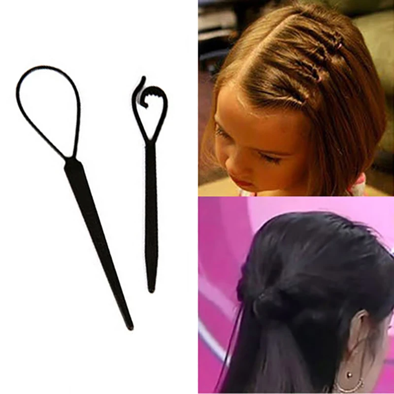 Пластиковый инструмент для укладки волос Hair Loop Ponytail Bun Maker Clip Braid Accessories для причесок женщин.