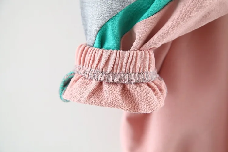 Комплект одежды для маленьких девочек осенний костюм рубашка с капюшоном и штаны