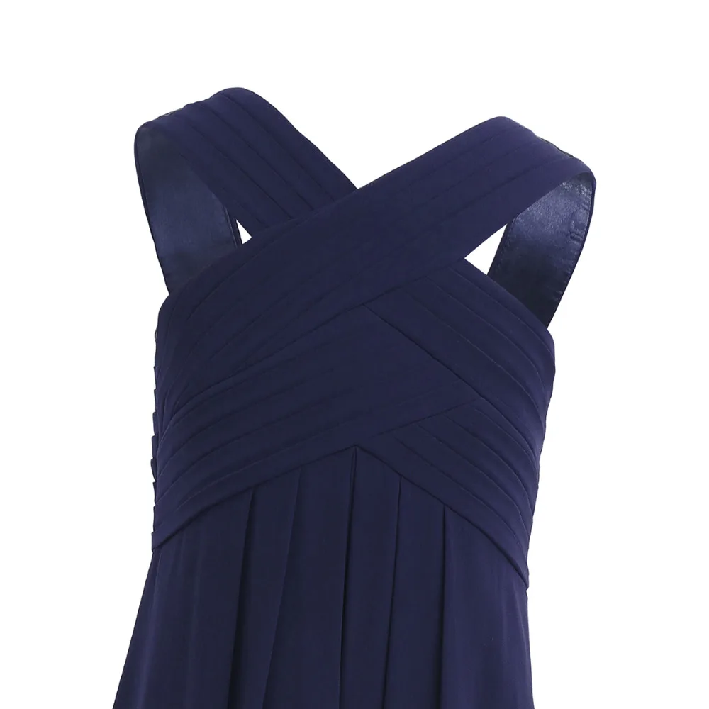 Шифоновое платье iEFiEL для девочек с перекрещивающимися цветами принцессы