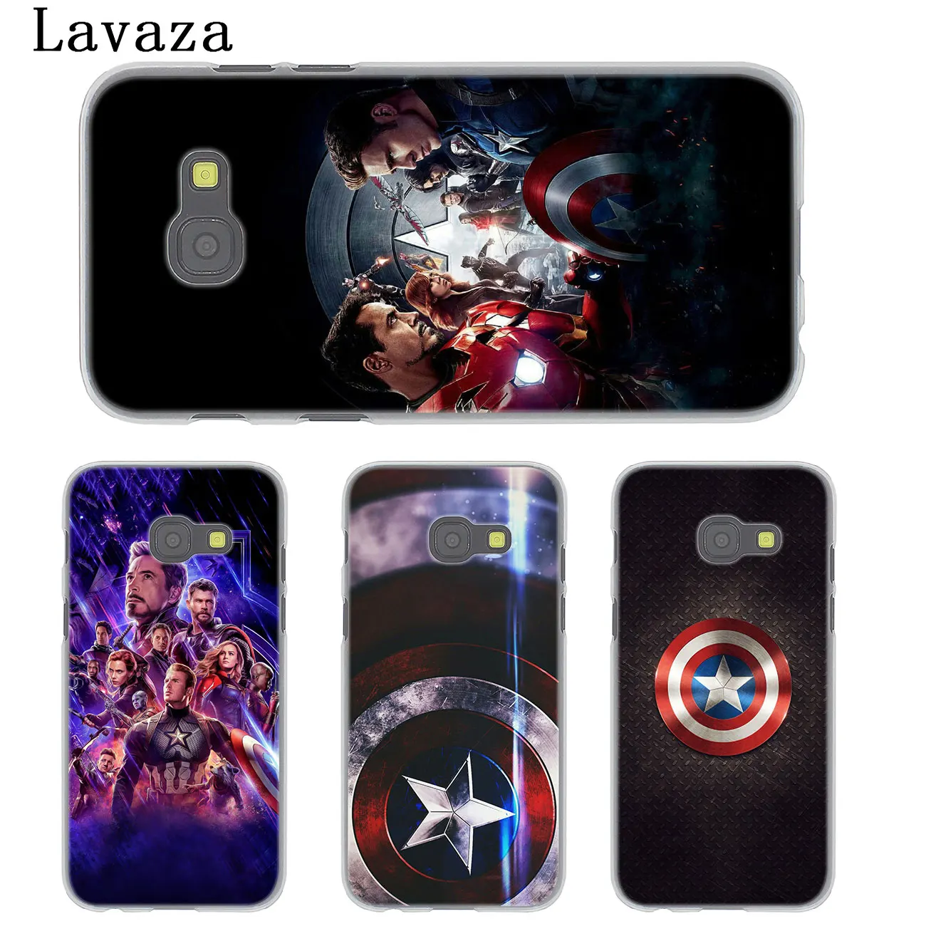 Чехол для телефона Lavaza Captain America shield Marvel Samsung Galaxy J8 J7 Duo J6 J5 J4 Plus 2018 2017 2016 J2 J3 Prime 2015 -