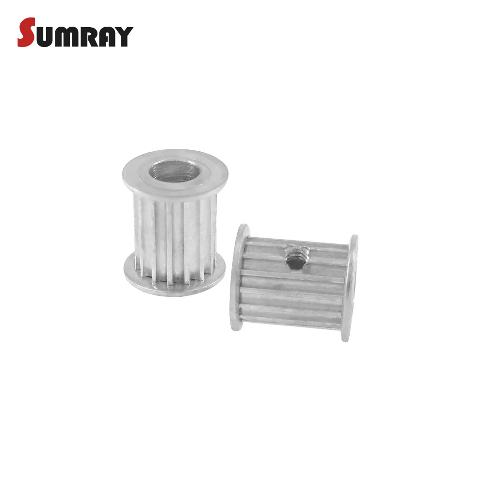 

SUMRAY 3M 12T Timing Pulley 4/5mm Inner Bore Aluminium Motor Pulley 16mm Belt Width Gear Belt Pulley For 3D Printer Machine