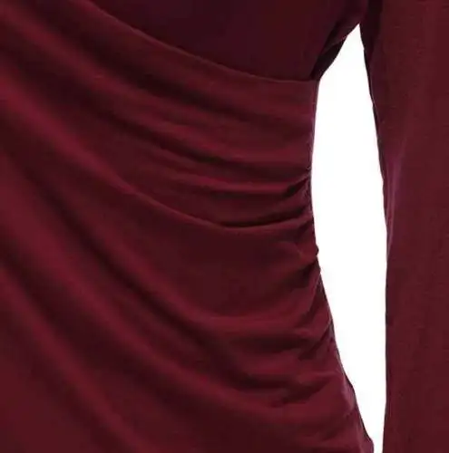 Женская хлопковая Футболка с V-образным вырезом и длинным рукавом 3 цвета | одежда