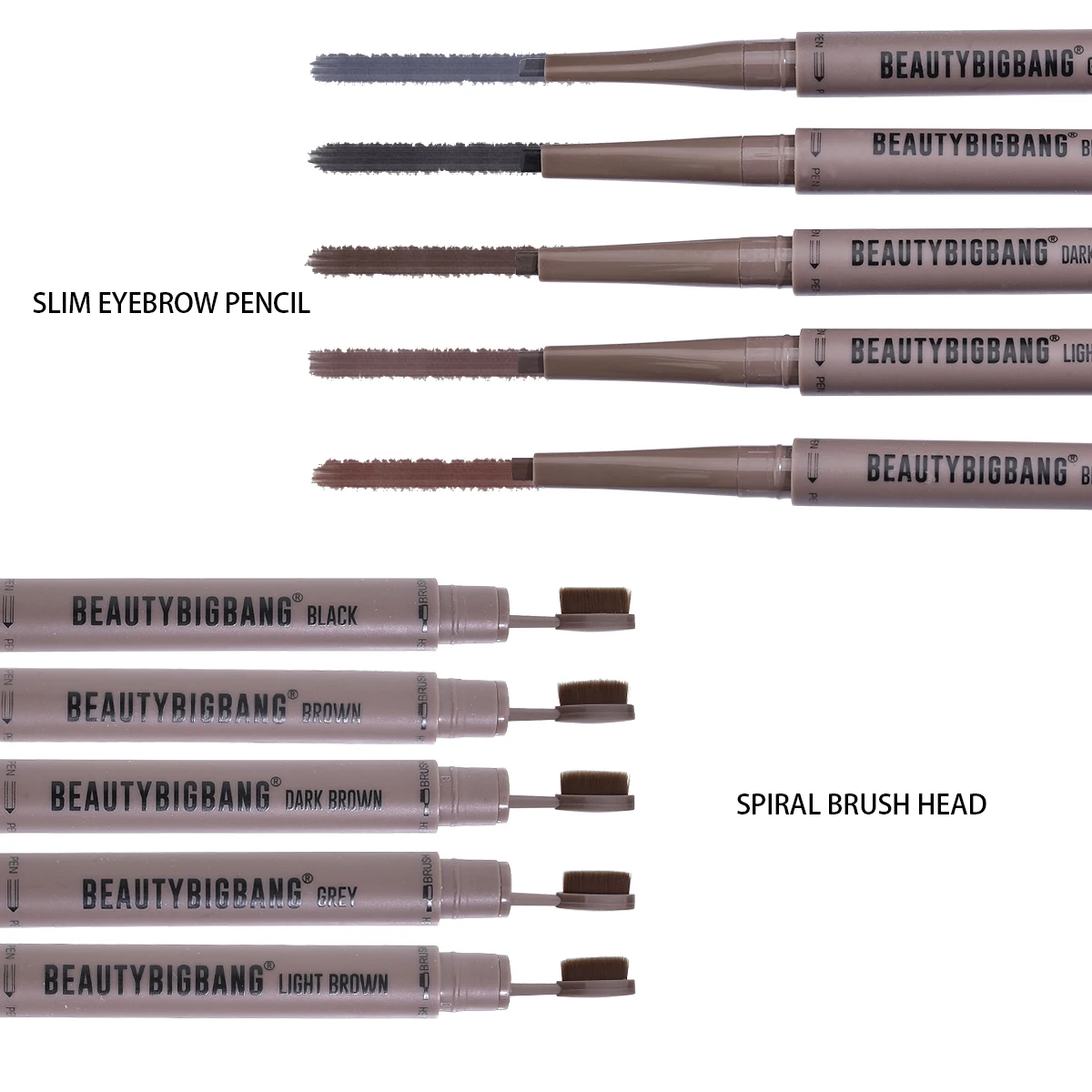 BEAUTYBIGBANG Зубная щетка головка карандаш для бровей тинт для макияжа прочный водонепроницаемый тату длительный Макияж набор инструментов для бровей ручка