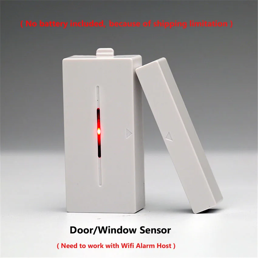 Door Sensor Беспроводной RF433 PIR датчик движения, дверной датчик, умный дом, охранная сигнализация, работает с Wi-Fi сигнализацией, хост, защита дома - Цвет: Door Sensor