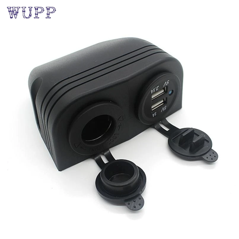 WUPP Универсальный 12VDual автомобильный мото USB прикуриватель разъем цифровой