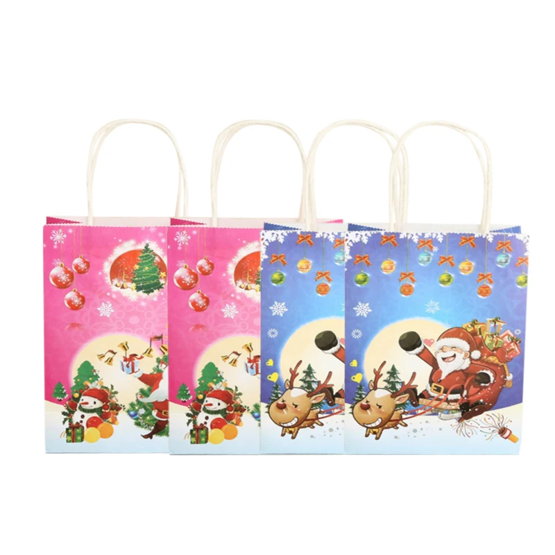 40 шт./лот перерабатываемая Рождественская елка Дед Мороз бумажный подарочный