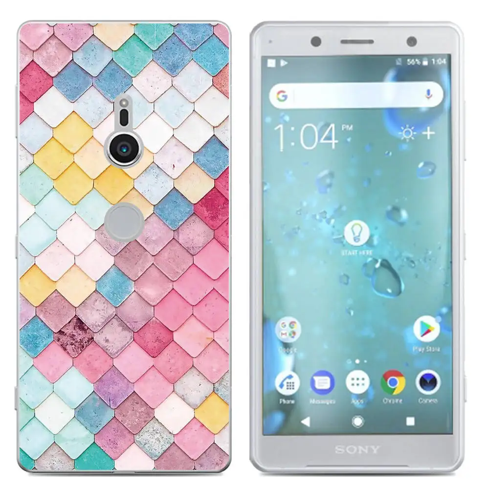 New Arrival Phone Case For Sony Xperia XZ2 5.7-inch/ Compact Fashion Design Art Painted TPU Silicone Soft |
