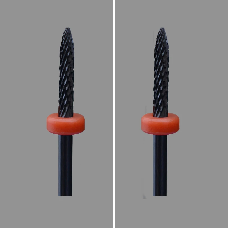 

2pcs Black Ceramic Nail Drill Bit - Under Nail Cleaner Bit -F