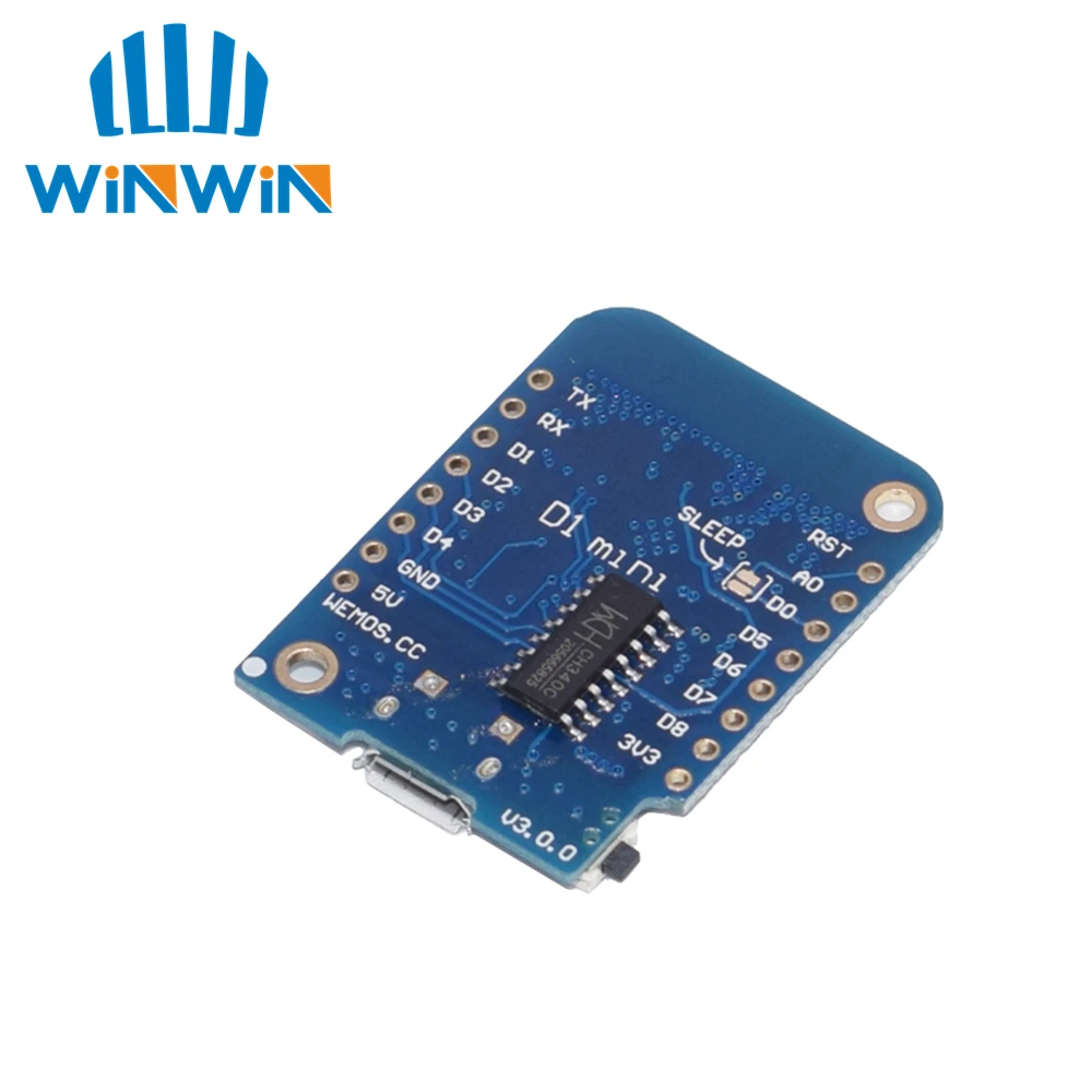 10 шт. для Wemos D1 Mini V3.0.0 wifi Интернет вещей макетная плата на основе ESP8266 CH340 CH340G для Arduino Nodemcu V2 Micro
