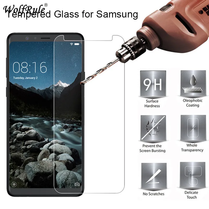 2 piezas protector de pantalla para Samsung Galaxy A2 Core vidrio templado para Samsung A2 Core HD pel&iacute;cula protectora ultradelgada SM-A260F-1