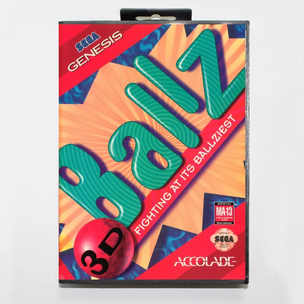16 бит Sega MD игровой Картридж с розничной коробкой-Ballz 3D игровая карта для Megadrive Genesis