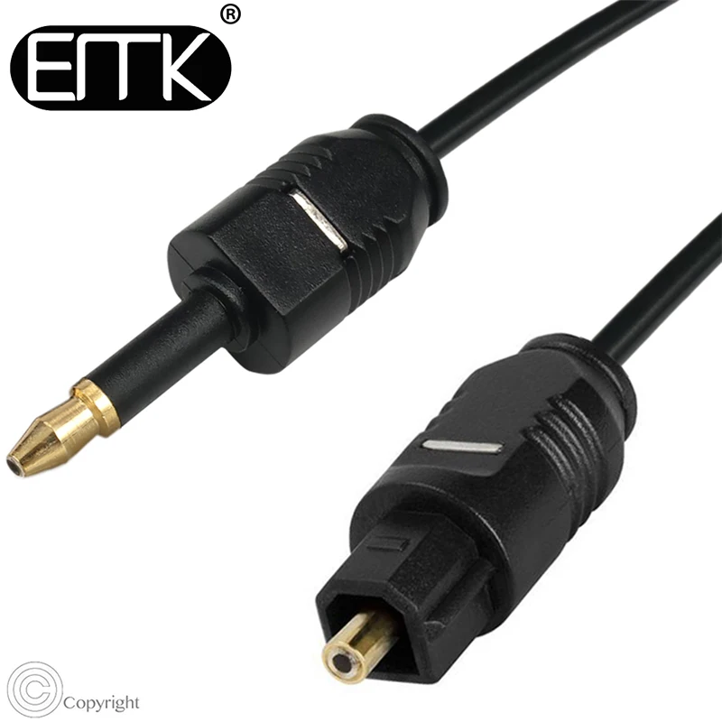 EMK цифровой Toslink к Мини кабель 3 5 оптический SPDIF аудио для мини диска 1 М м 2 м|mini