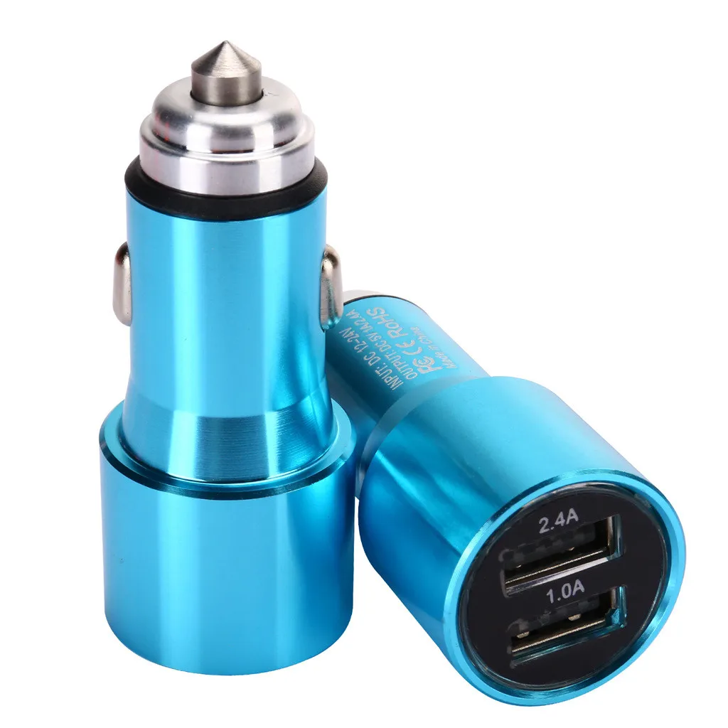 Автомобильное зарядное устройство CARPRIE антибликовое металлическое быстрое с