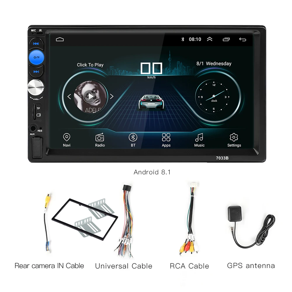 radio frame Универсальный 2din Android автомобильный Радио Android мультимедийный плеер авторадио 7 ''сенсорный экран gps Bluetooth wifi Авто Аудио плеер стерео - Цвет: radio frame