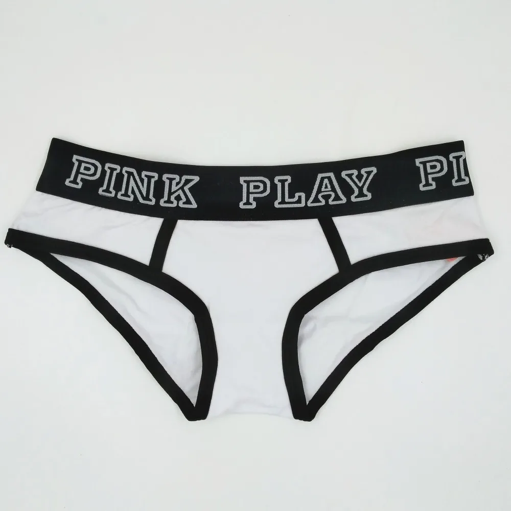 Женское нижнее белье Pholeey из хлопка с низкой талией и надписью P17029 | Женская