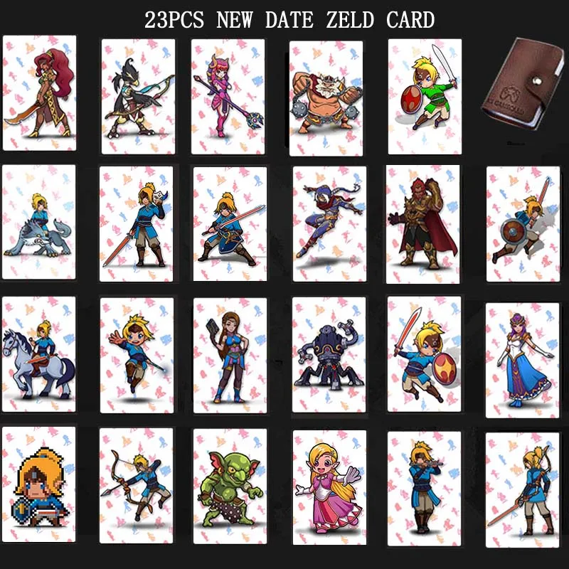 Совместимые 23 NFC игровые карты для Amiibo Botw Mipha Link Switch Zelda break Of The Wild Super Mario Cart 8 Odyddey Splatoon 2 - Цвет: 23pcs Standard NFC