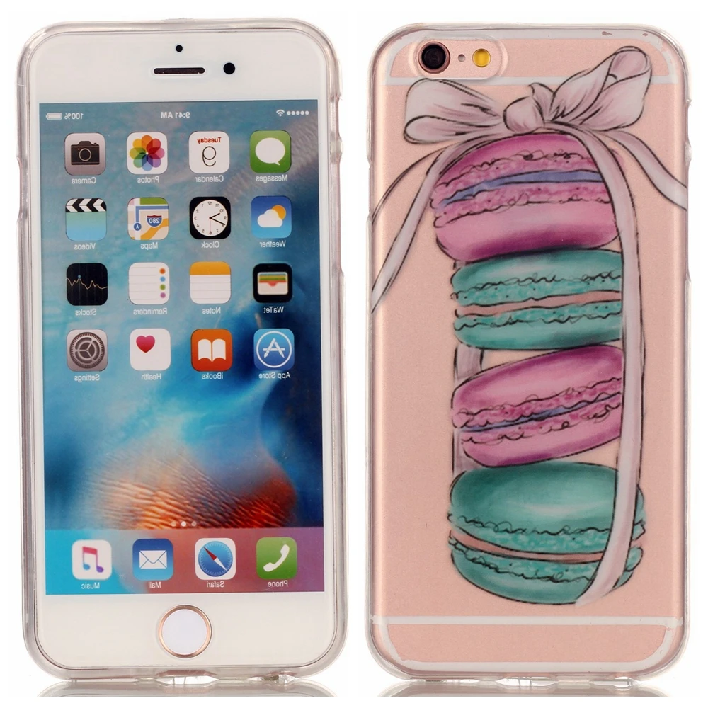 Довольно печатных Прозрачный шаблон Fundas чехол для iPhone 6 S плюс 5 5S SE ТПУ мягкий 7