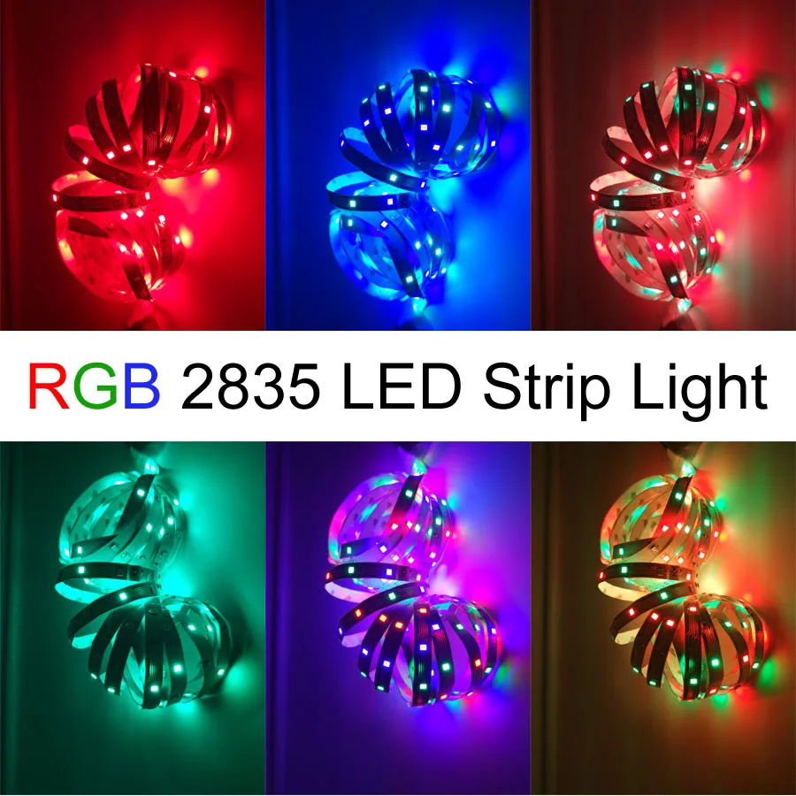 Светодиодная лента RGB водонепроницаемая 12 в пост. Тока 5/10/15/20 м|Светодиодные