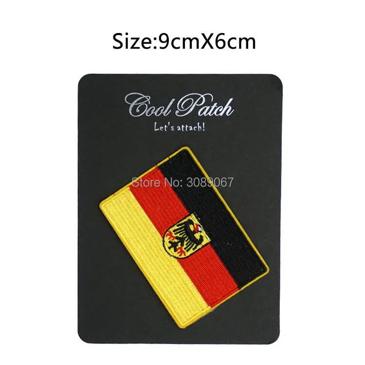 3 5 &quotНемецкий флаг вышитая утюгом нашивка Германия шлиндинстагги новая