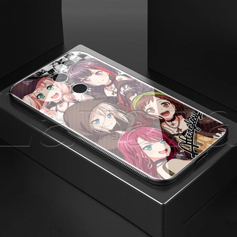 Lavaza BanG Dream закаленное стекло TPU случай для Redmi Примечание 4X5 6 6A 7 Pocophone F1