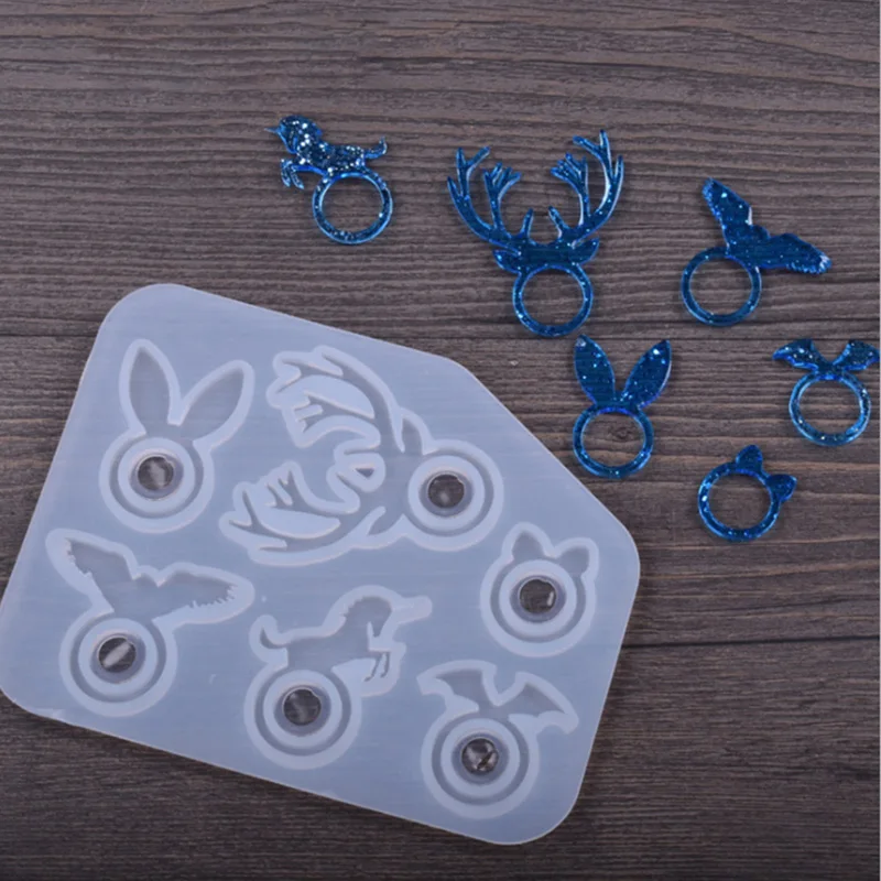 1 шт. кольцо Комбинации ремесла Сделай Сам прозрачный УФ эпоксидной смолы