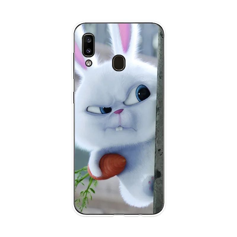 Силиконовый чехол с кроликом для Sumsung Galaxy A10 A20 A20E A30 A40 A50 A60 A70 A80 телефона M10 M20 M30 |